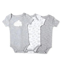 Rose Textiles - 3 Pack Heather Bodysuit, Cloud Image 1