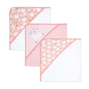 Rose Textiles 3 Pack Hooded Towel Set, Pink Llama Image 5