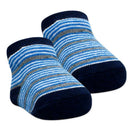 Rose Textiles 3 Pairs Crew Sock, Blue, 0/6M Image 3