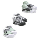 Rose Textiles 3 Pairs Crew Sock, Sage, 0/6M Image 1