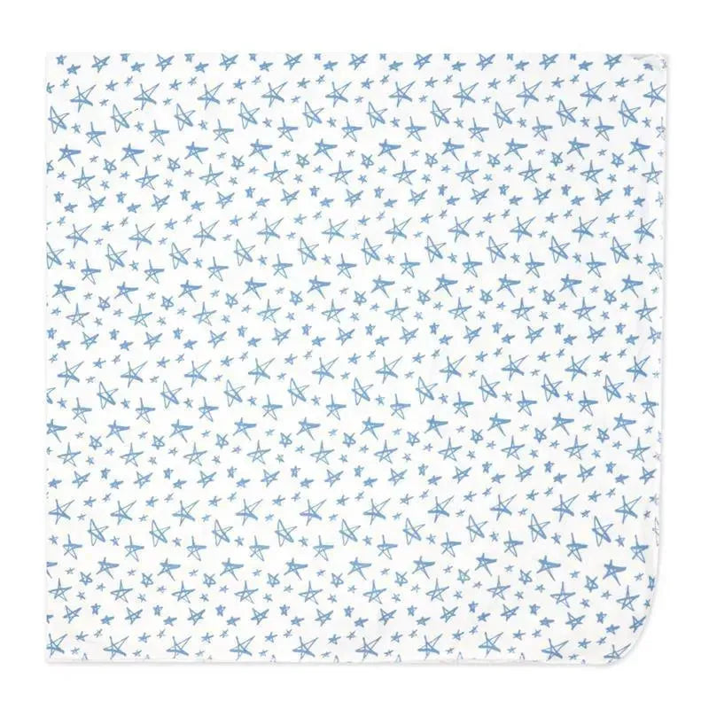 Rose Textiles - 3 Pk Knit Swaddles, Blue Plaid Image 3