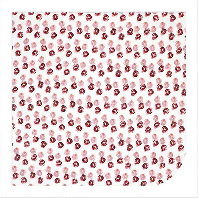 Rose Textiles - 3 Pk Knit Swaddles, Pink Daisies Image 6