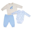 Rose Textiles 3Pk Baby Boy Jogger Set, Blue Dino, 0/3M Image 1