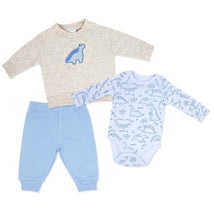 Rose Textiles - 3Pk Baby Boy Jogger Set, Blue Dino Image 1