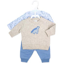 Rose Textiles - 3Pk Baby Boy Jogger Set, Blue Dino Image 2