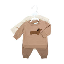 Rose Textiles - 3Pk Baby Boy Jogger Set Brown Dog Image 2