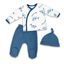 Rose Textiles - 3Pk Baby Boy Layette Set, Save Our Oceans Image 1