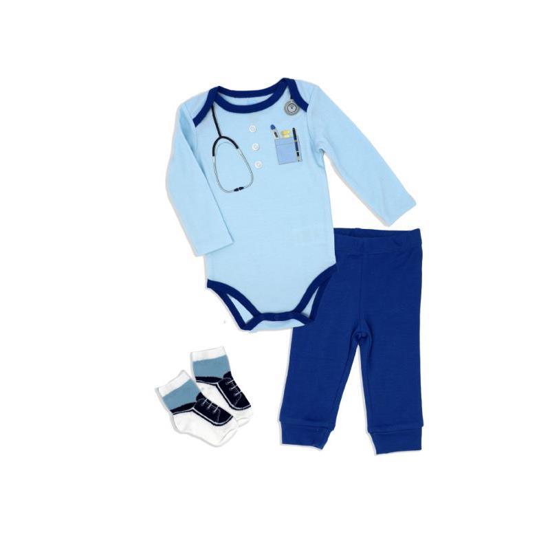 Rose Textiles - 3Pk Baby Boy Pant Set, Doctor Image 1