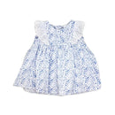 Rose Textiles - 3Pk Baby Girl Broderie Dress Set, Blue Floral Image 2
