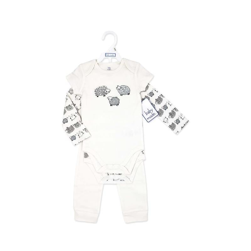 Rose Textiles - 3Pk Baby Neutral Turn Me Around Set, Safari Image 2