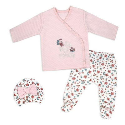 Rose Textiles - 3Pk Girls Quilted Take Me Home Itty Bitty So Pretty Pink Image 1