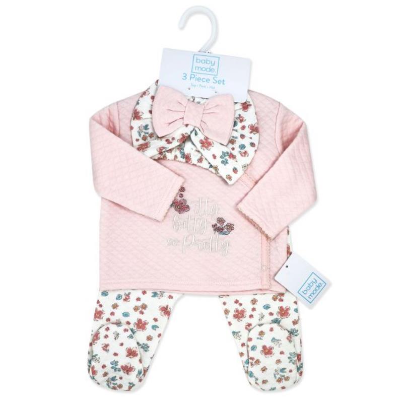 Rose Textiles - 3Pk Girls Quilted Take Me Home Itty Bitty So Pretty Pink Image 2