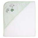 Rose Textiles 3Pk Hooded Towels With 3 Washcloths, Sage Sheep Image 3