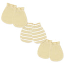 Rose Textiles 3Pk Mitts Tan, 0/6M Image 1
