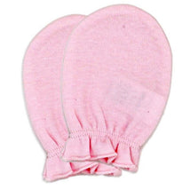 Rose Textiles 3Pk Naturelle Mitts Pink, 0/6M Image 2