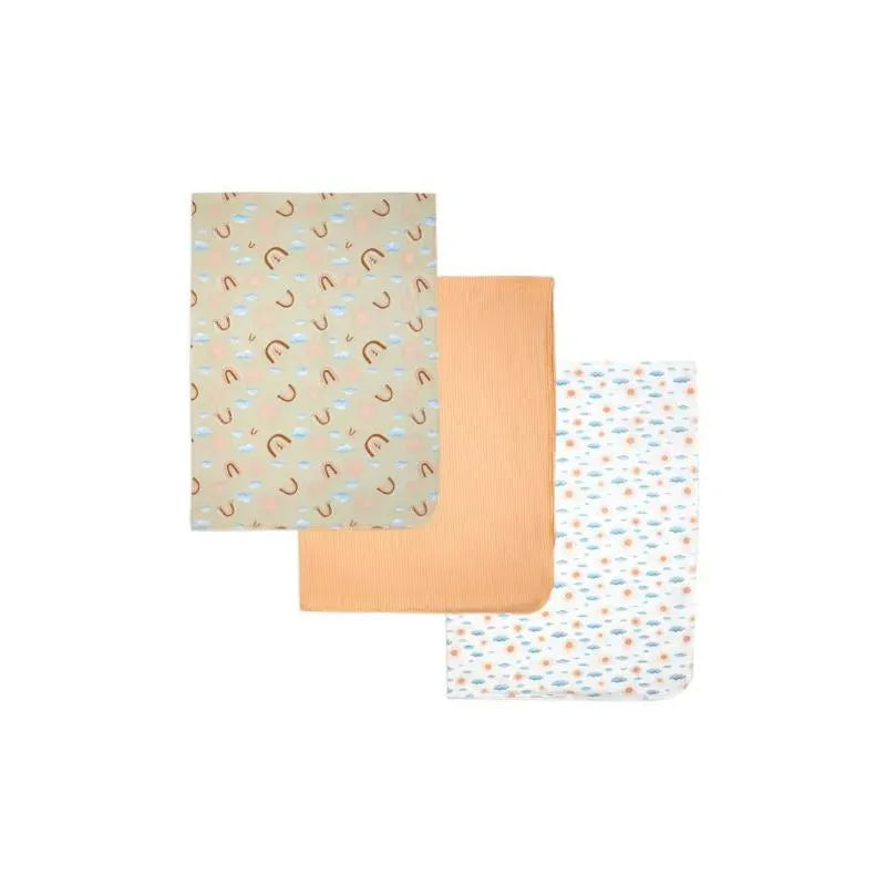 Rose Textiles - 3Pk Rainbow Knit Swaddle Image 2