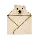 Rose Textiles - 4 Pk Baby Hooded Towel Set Tan Bear Image 3