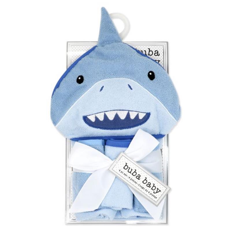 Rose Textiles - 4Pk Baby Bath Set, Blue Shark Image 2