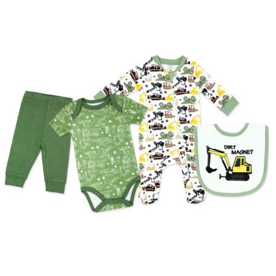 Rose Textiles - 4Pk Baby Boy Sage Dirt Magnet Set Image 1