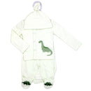 Rose Textiles - 4Pk Baby Neutral Take Me Home Set Green Dino Image 2