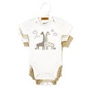 Rose Textiles 4Pk Naturelle Short Sleeve Bodysuit Beige Image 2