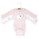 Rose Textiles 4Pk Naturelle Short Sleeve Bodysuit, Pink Image 2