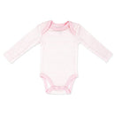 Rose Textiles 4Pk Naturelle Short Sleeve Bodysuit, Pink Image 4