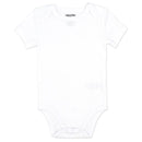 Rose Textiles 4Pk Naturelle Short Sleeve Bodysuit, White Image 3