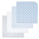 Rose Textiles - 4Pk Receiving Blanket Blue Stars Image 1