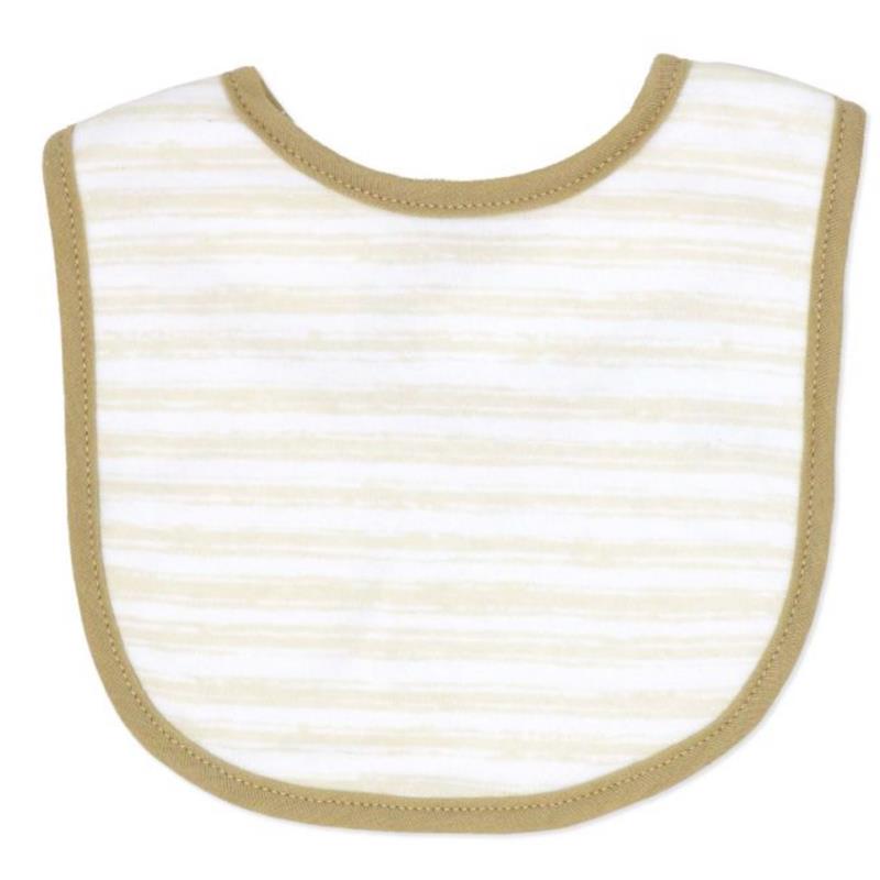 Rose Textiles 4Pk Scoop Bib Set, Tan Milk & Cookies Image 5