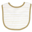 Rose Textiles 4Pk Scoop Bib Set, Tan Milk & Cookies Image 5