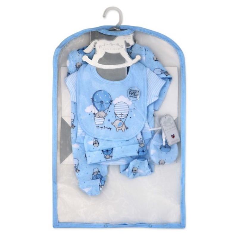 Rose Textiles - 5Pk Baby Boys Mesh Bag Set, Up In The Sky Image 2