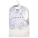 Rose Textiles - 5Pk Baby Girls Mesh Bag Set, Purple Floral Image 2