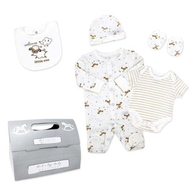 Rose Textiles - 5Pk Baby Neutral Mesh Bag Set, Lamb Image 1