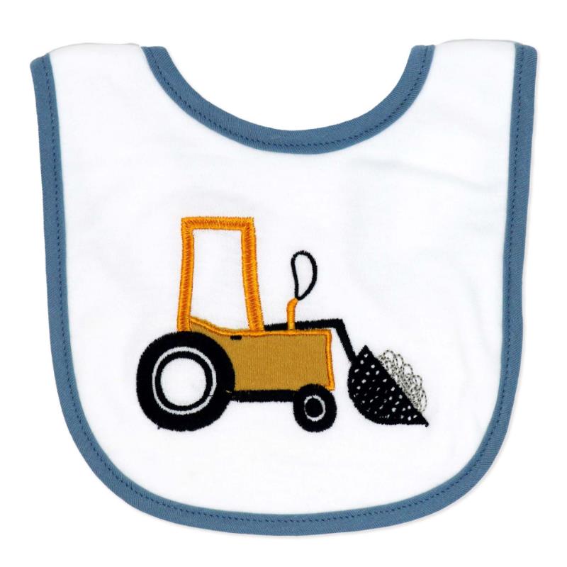 Rose Textiles 5Pk Bib & Sock Set, Blue Tractor  Image 3