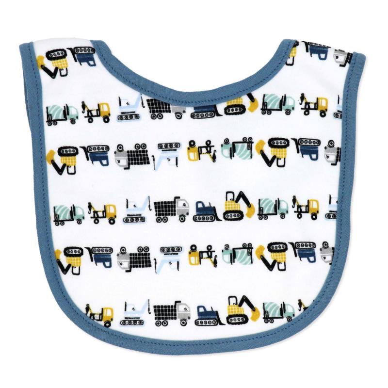 Rose Textiles 5Pk Bib & Sock Set, Blue Tractor  Image 5