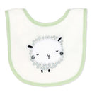 Rose Textiles 5Pk Bib & Sock Set, Sage Sheep Image 3