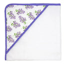 Rose Textiles - 8Pc Bath Set - 5 Hooded Towels W/ 3 Washcloths, Purple Floral Image 5