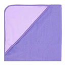 Rose Textiles - 8Pc Bath Set - 5 Hooded Towels W/ 3 Washcloths, Purple Floral Image 6