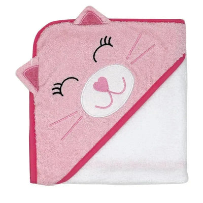 Rose Textiles - Animal Hooded Towel, Cat Image 1