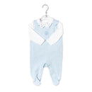 Rose Textiles - Baby Boys 2 Pc Dungaree Star Set, Blue Image 1