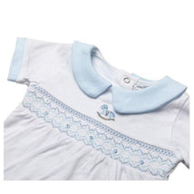 Rose Textiles - Baby Boys Short Set, Blue Rocking Horse Image 2