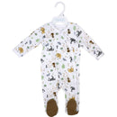 Rose Textiles - Baby Boys Zipper Coverall, Safari Brown Image 2