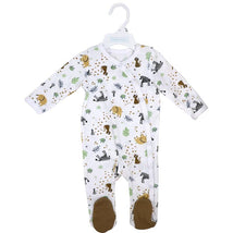 Rose Textiles - Baby Boys Zipper Coverall, Safari Brown Image 2