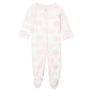 Rose Textiles - Baby Girl Pink Elephant Interlock Coverall Image 1