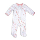 Rose Textiles - Baby Girl Star Printed Sleeper, Pink Image 1