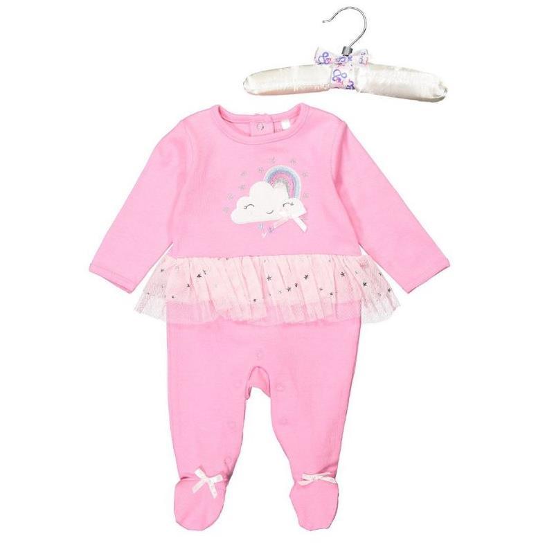 Rose Textiles - Baby Girl Tutu Sleepsuit, Cloud Image 1