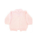 Rose Textiles - Baby Girls 3Pc Knitted Set, Pink, Newborn Image 2