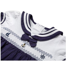 Rose Textiles - Baby Girls Dress Set, Navy Nautical Image 2