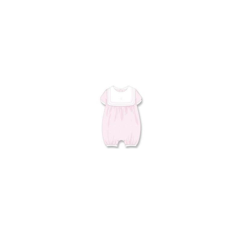 Rose Textiles - Baby Girls Nautical Romper, Pink, Newborn Image 1